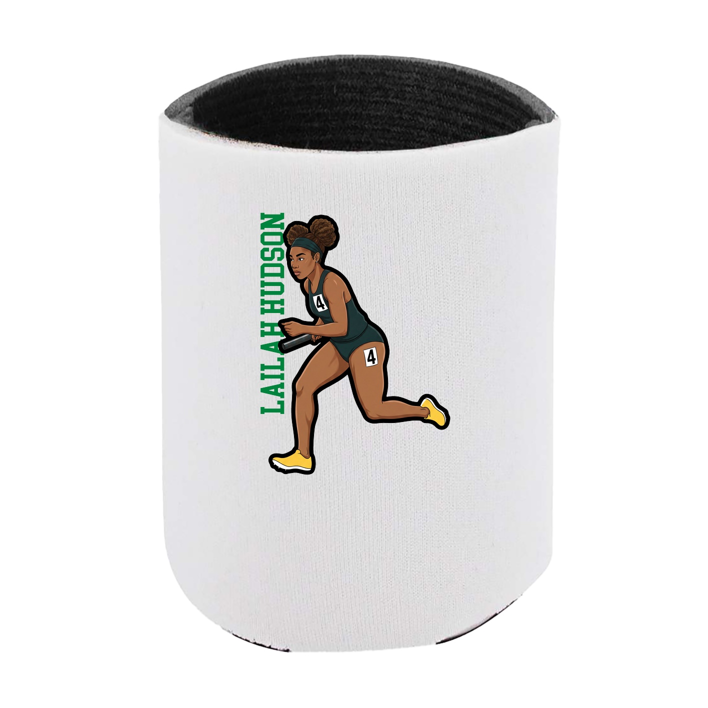 Can Holder — Name Vertical in White