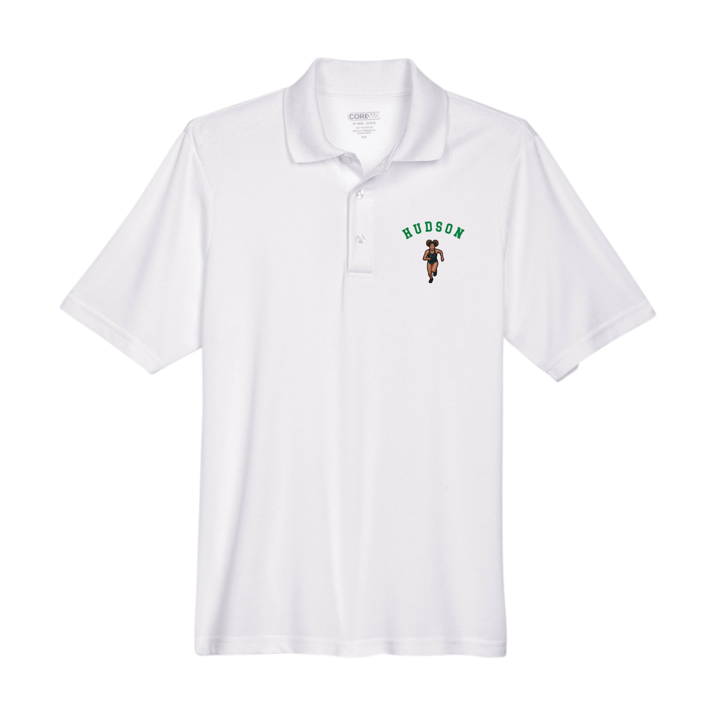 Performance Polo — Shirsey Arch in White
