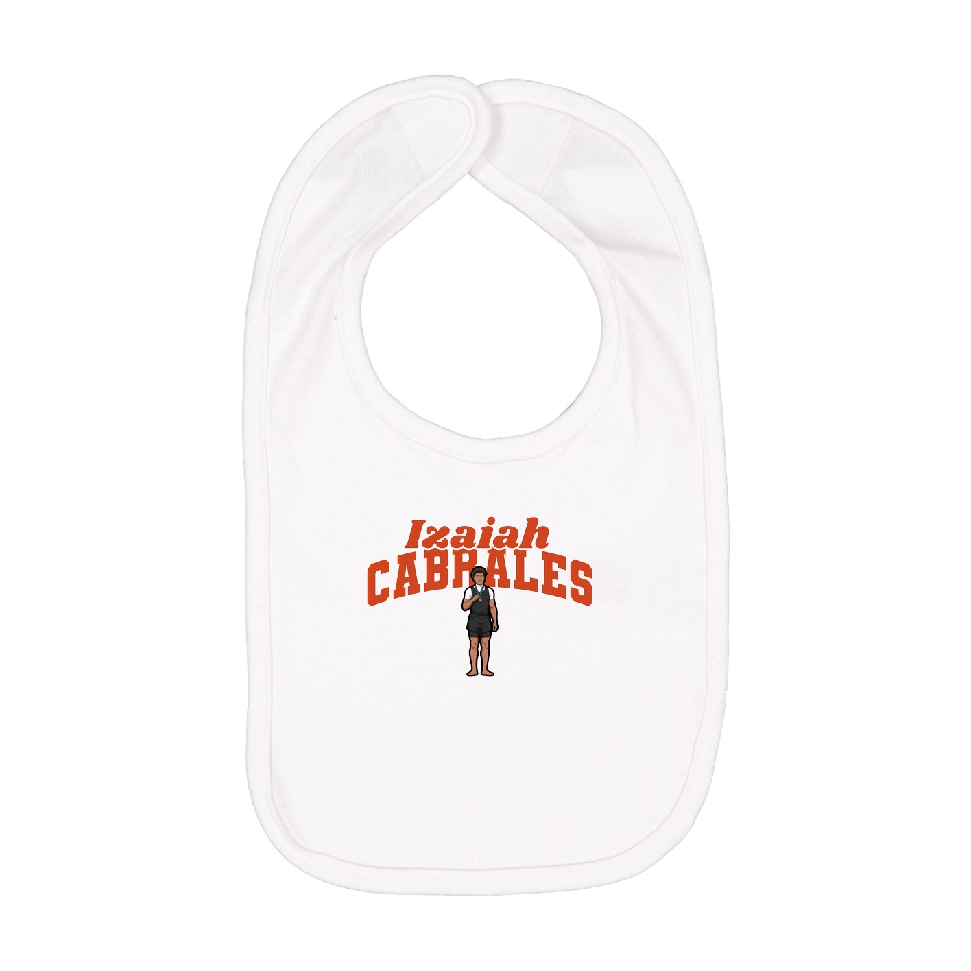 Infant Bib — Signature Arch in White