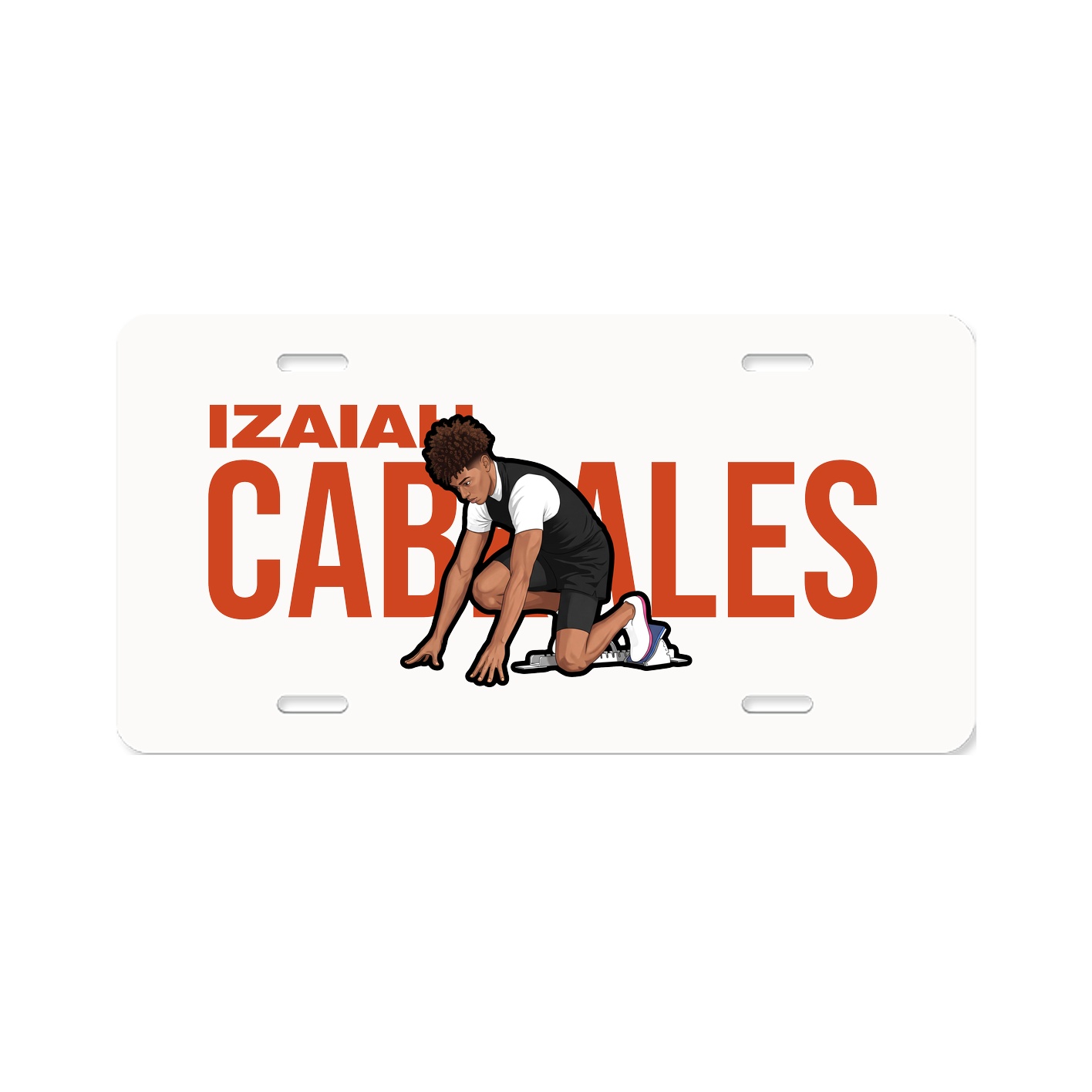 License Plate — Player Name in Classic