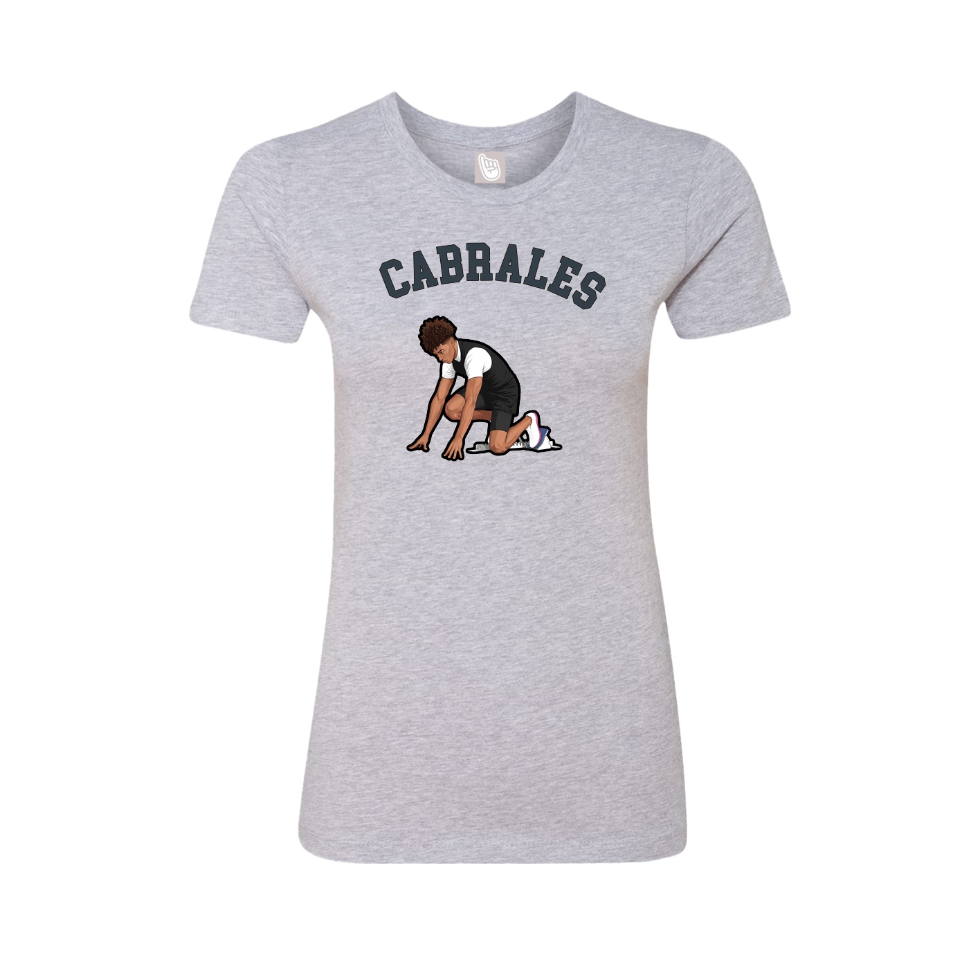 Fitted Women's Tee — Shirsey Arch in Grey