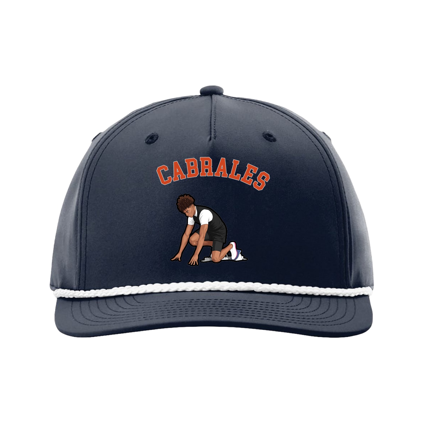 Five-Panel Classic Rope Cap — Shirsey Arch in Navy