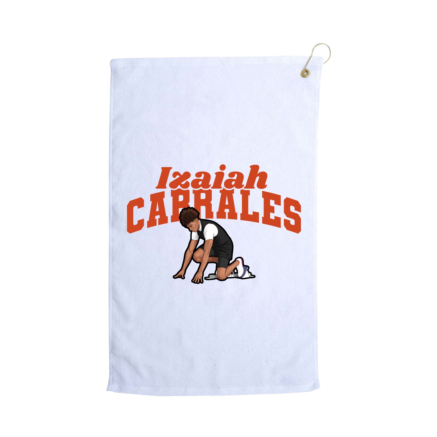 Golf Towel — Signature Arch in White
