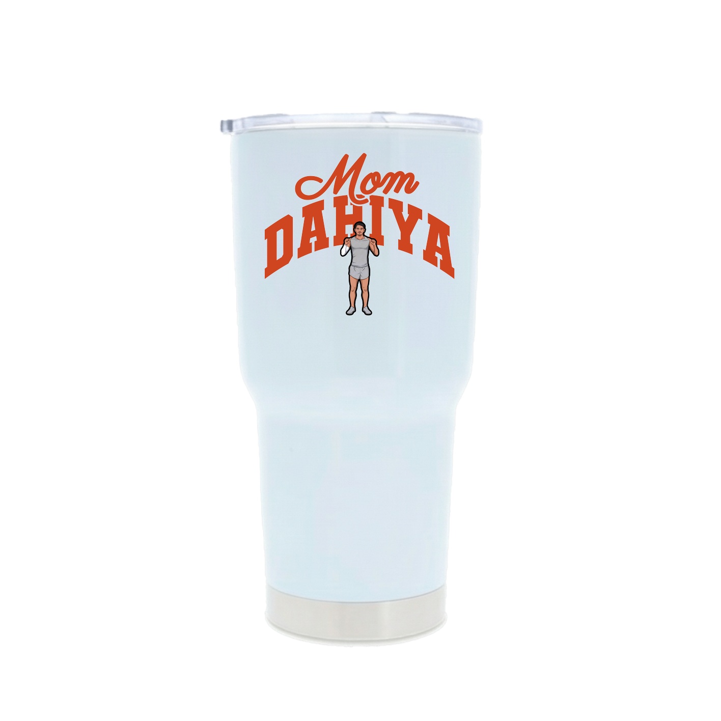 30oz Stainless Steel Tumbler — Mothers Day Arch in White