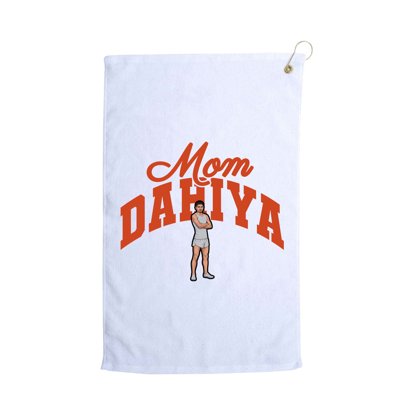 Golf Towel — Mothers Day Arch in White