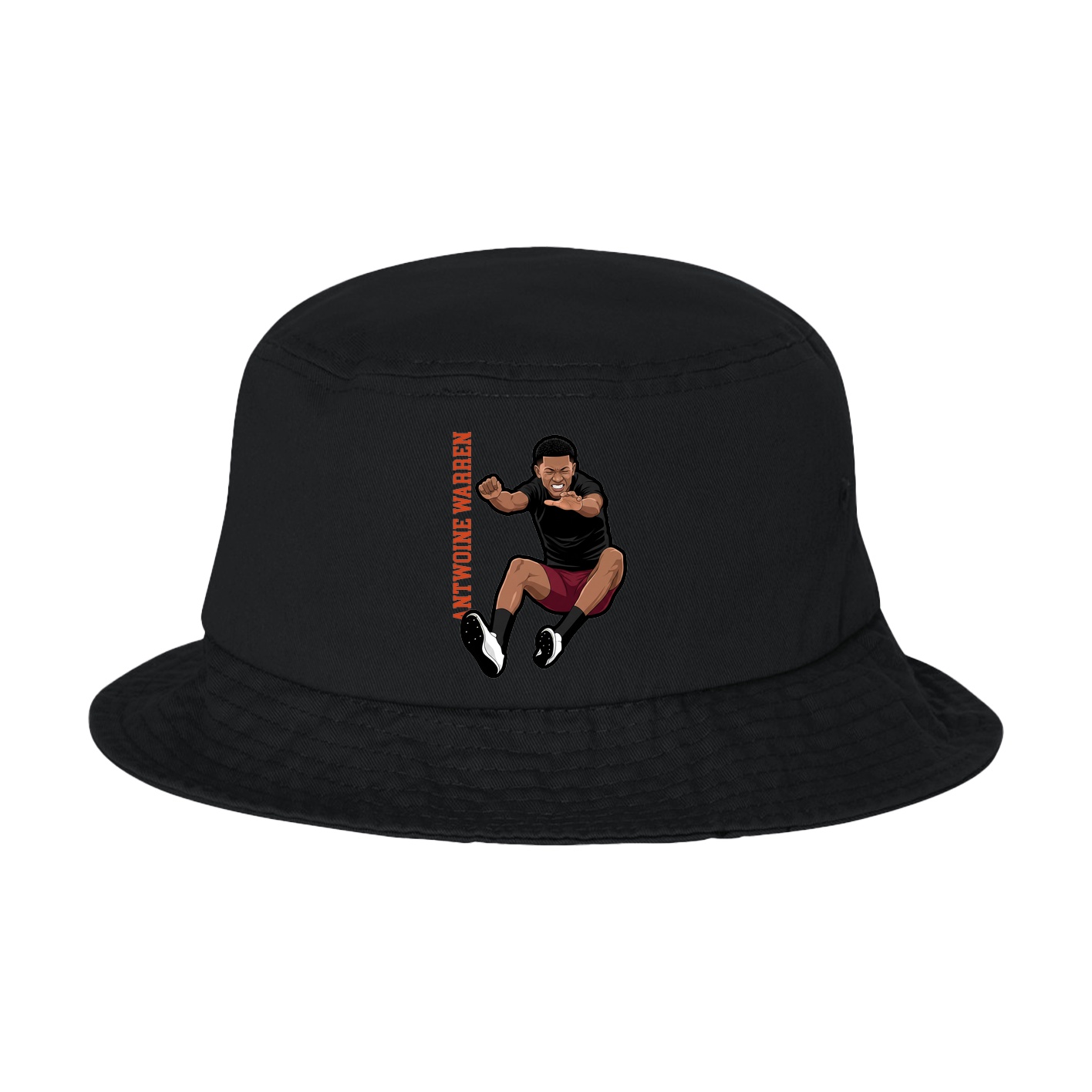 Bucket Cap — Name Vertical in Black