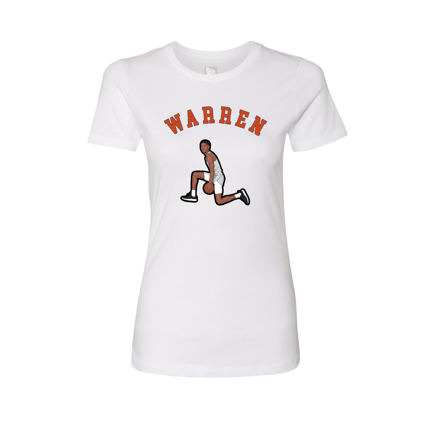 Fitted Women's Tee — Shirsey Arch in White