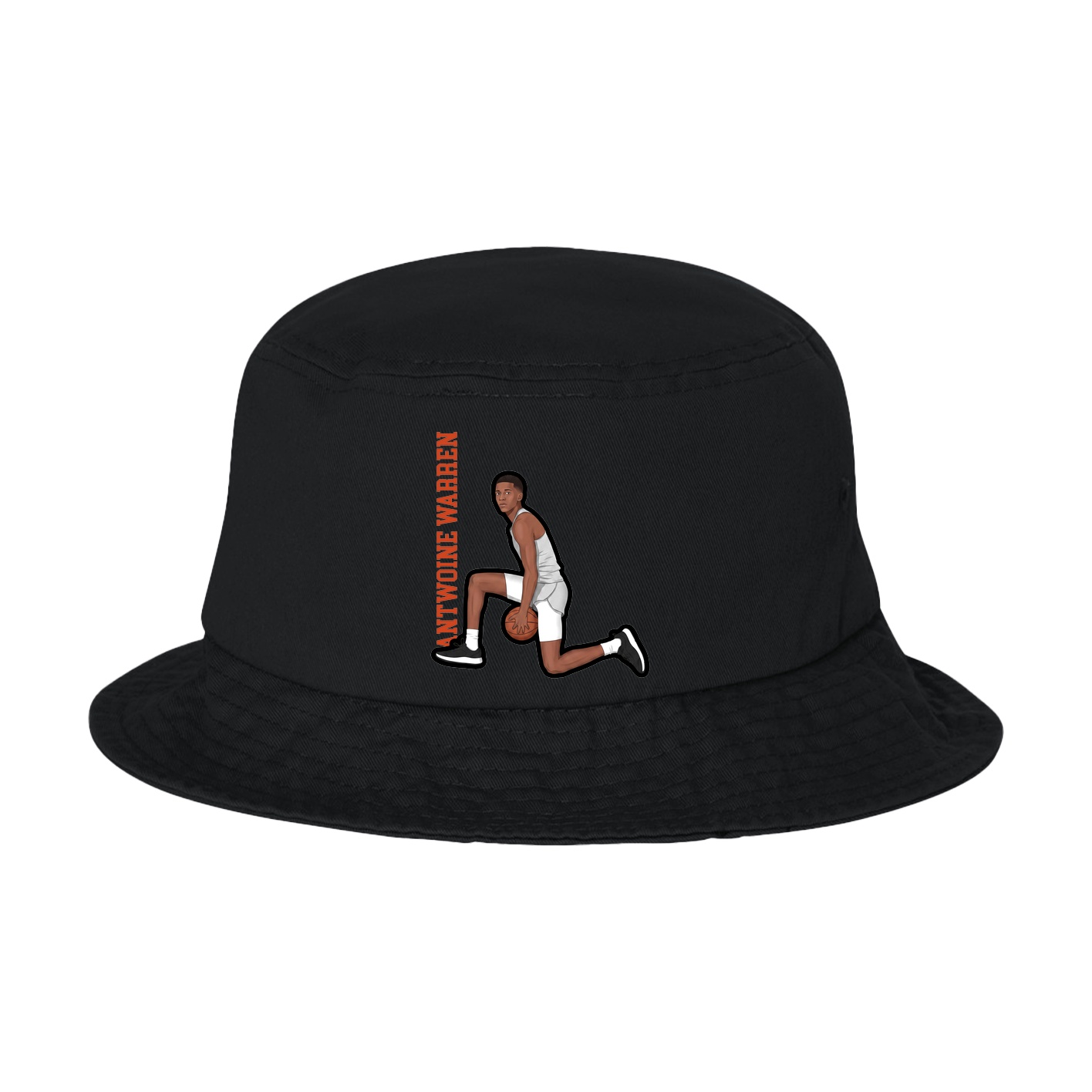 Bucket Cap — Name Vertical in Black