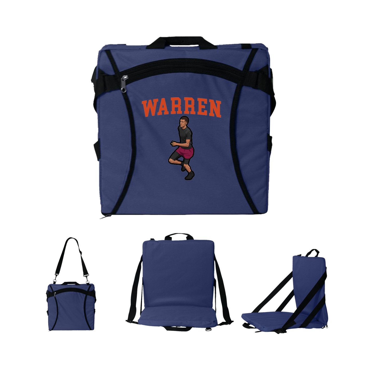 Folding Stadium Seat — Shirsey in Navy
