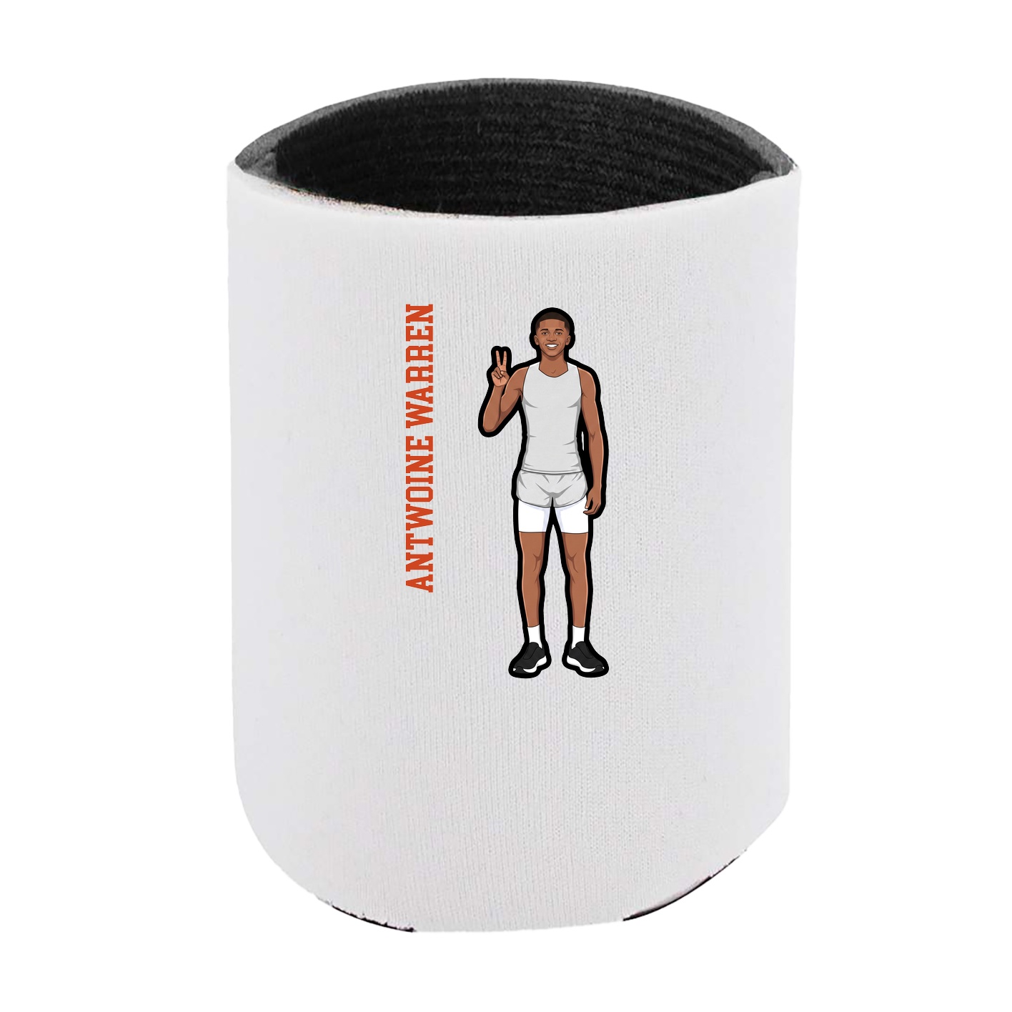 Can Holder — Name Vertical in White