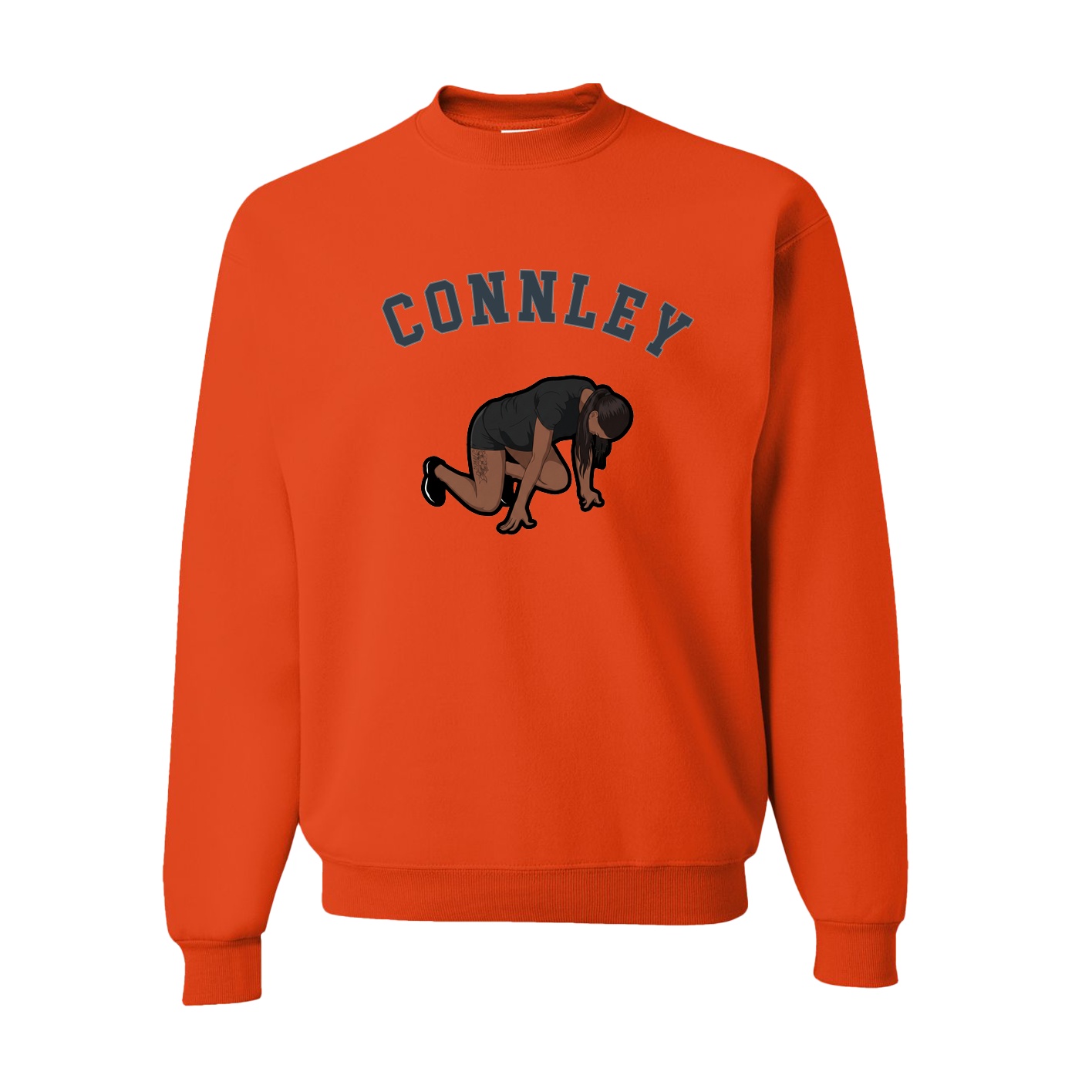 Fleece Crew — Shirsey Arch in Orange