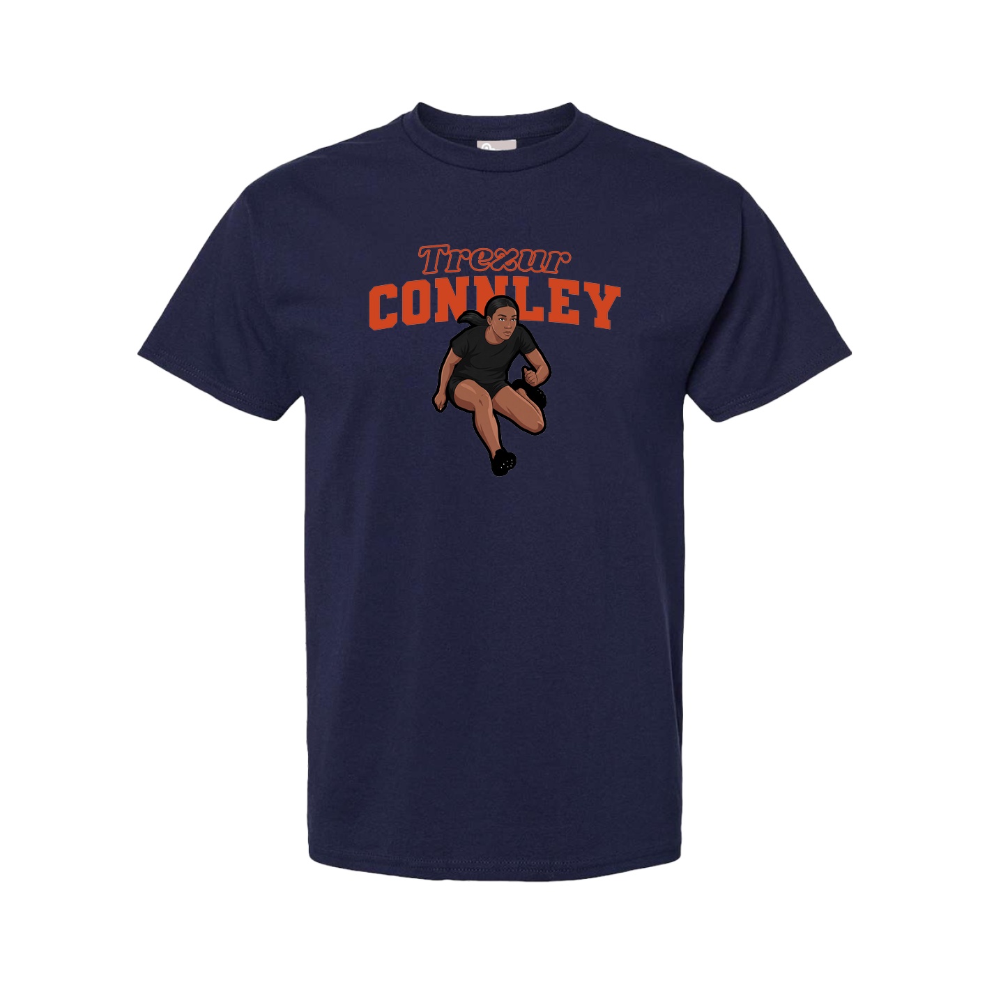 Youth Tee — Name Arch in Navy