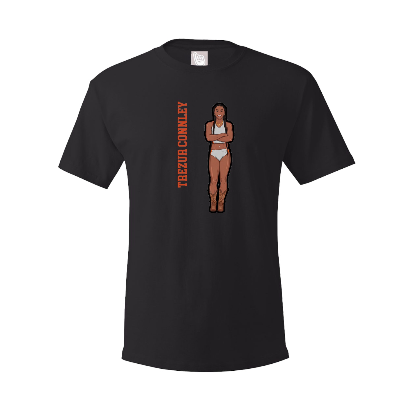 Tee — Name Vertical in Black