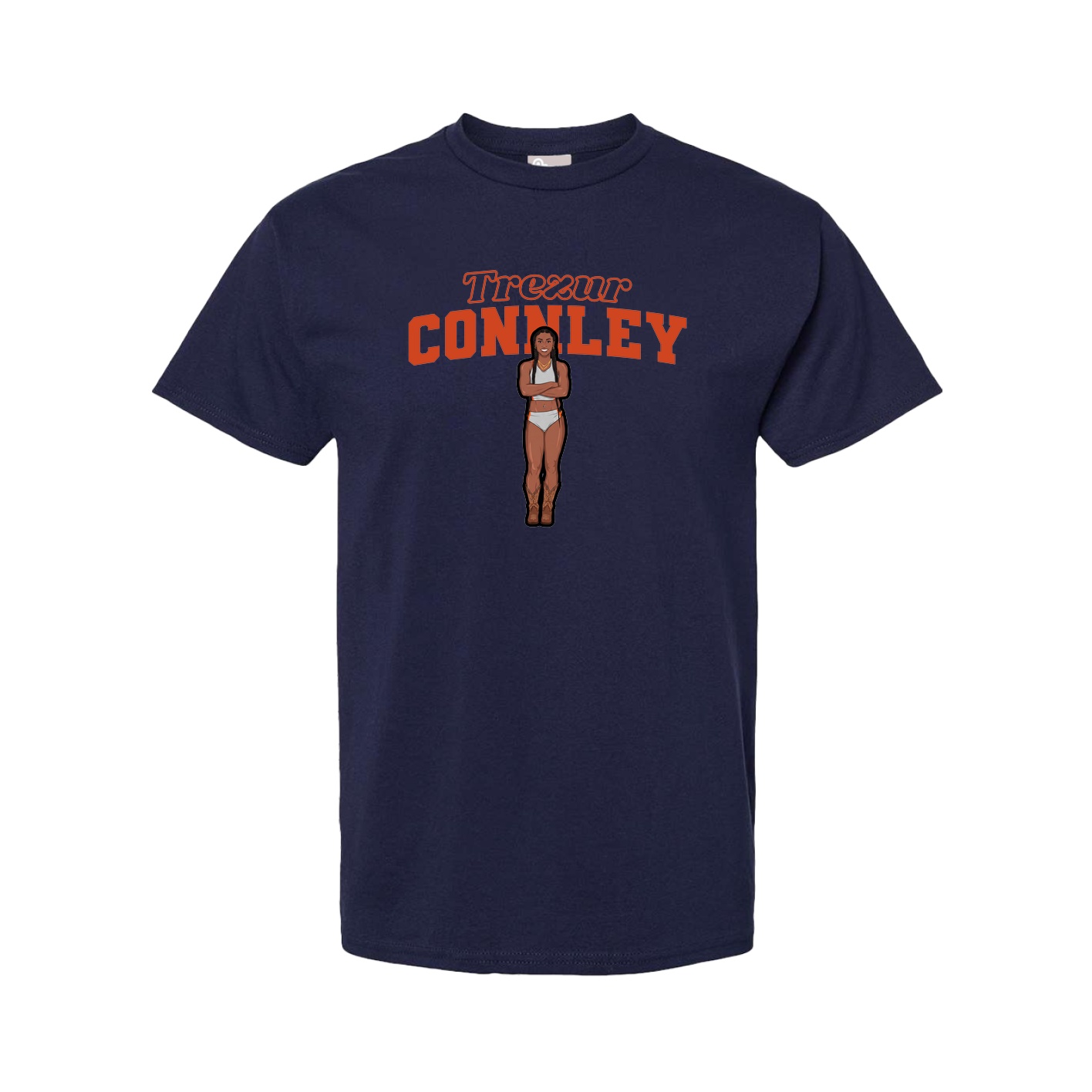 Youth Tee — Name Arch in Navy