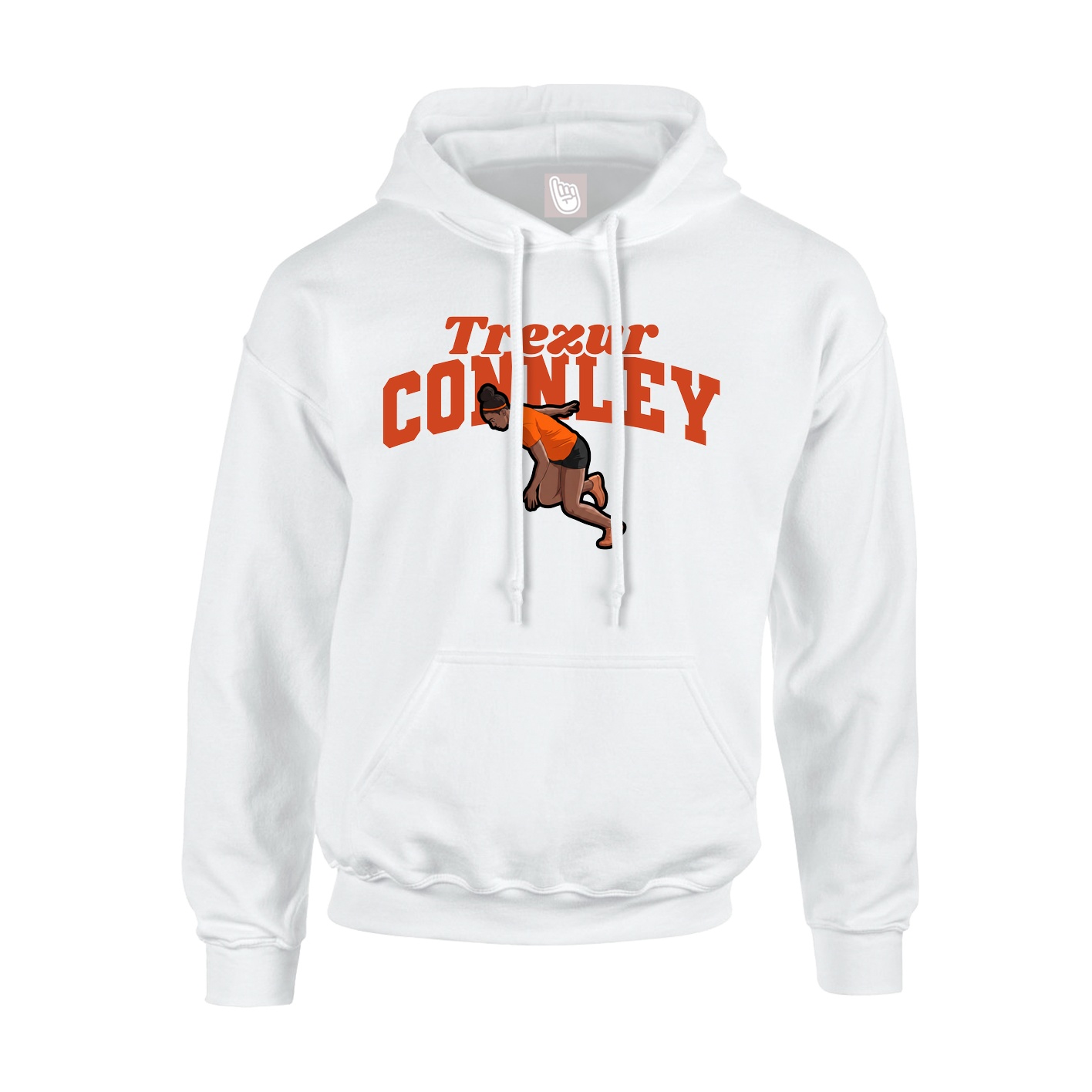 Hoodie — Signature Arch in White