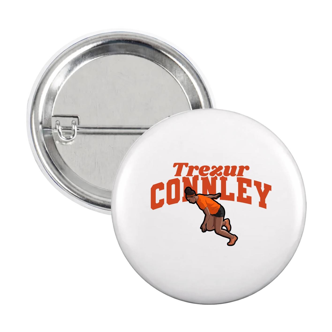 Game Day Button — Signature Arch in White