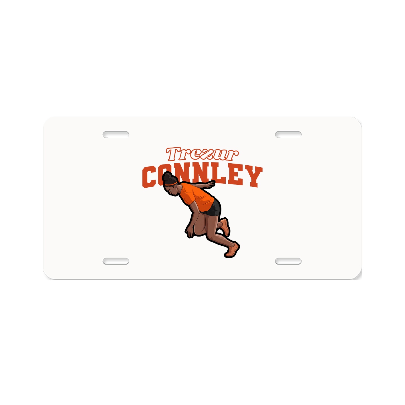 License Plate — Name Arch in Classic