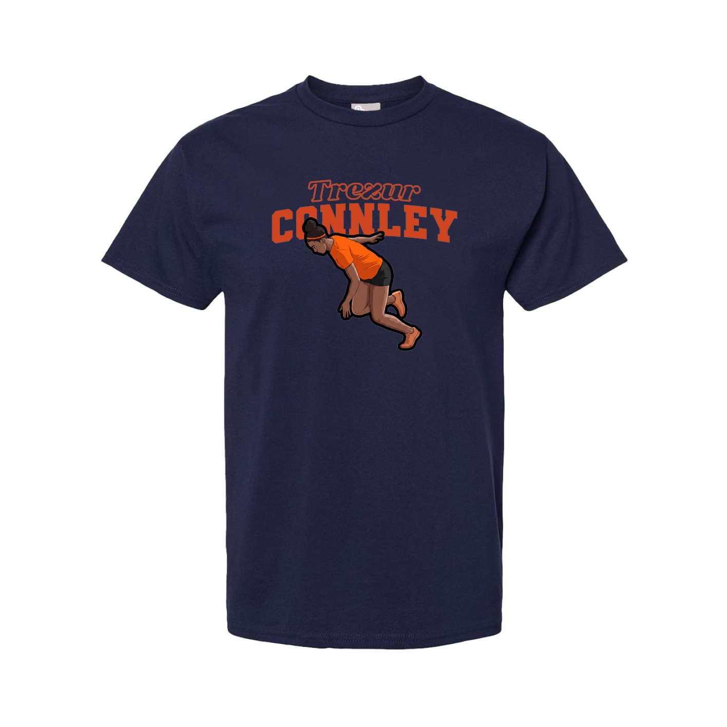 Youth Tee — Name Arch in Navy