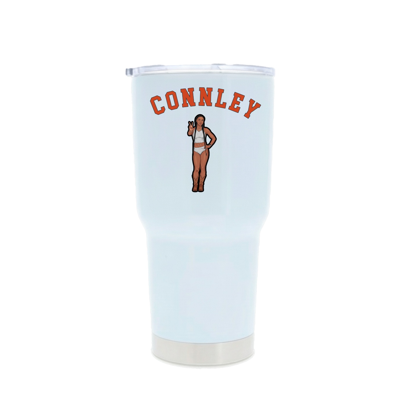 30oz Stainless Steel Tumbler — Shirsey Arch in White