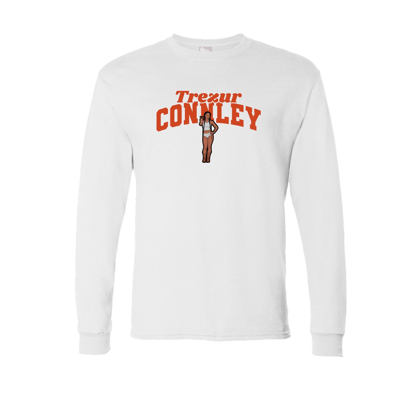 Long Sleeve Tee — Signature Arch in White