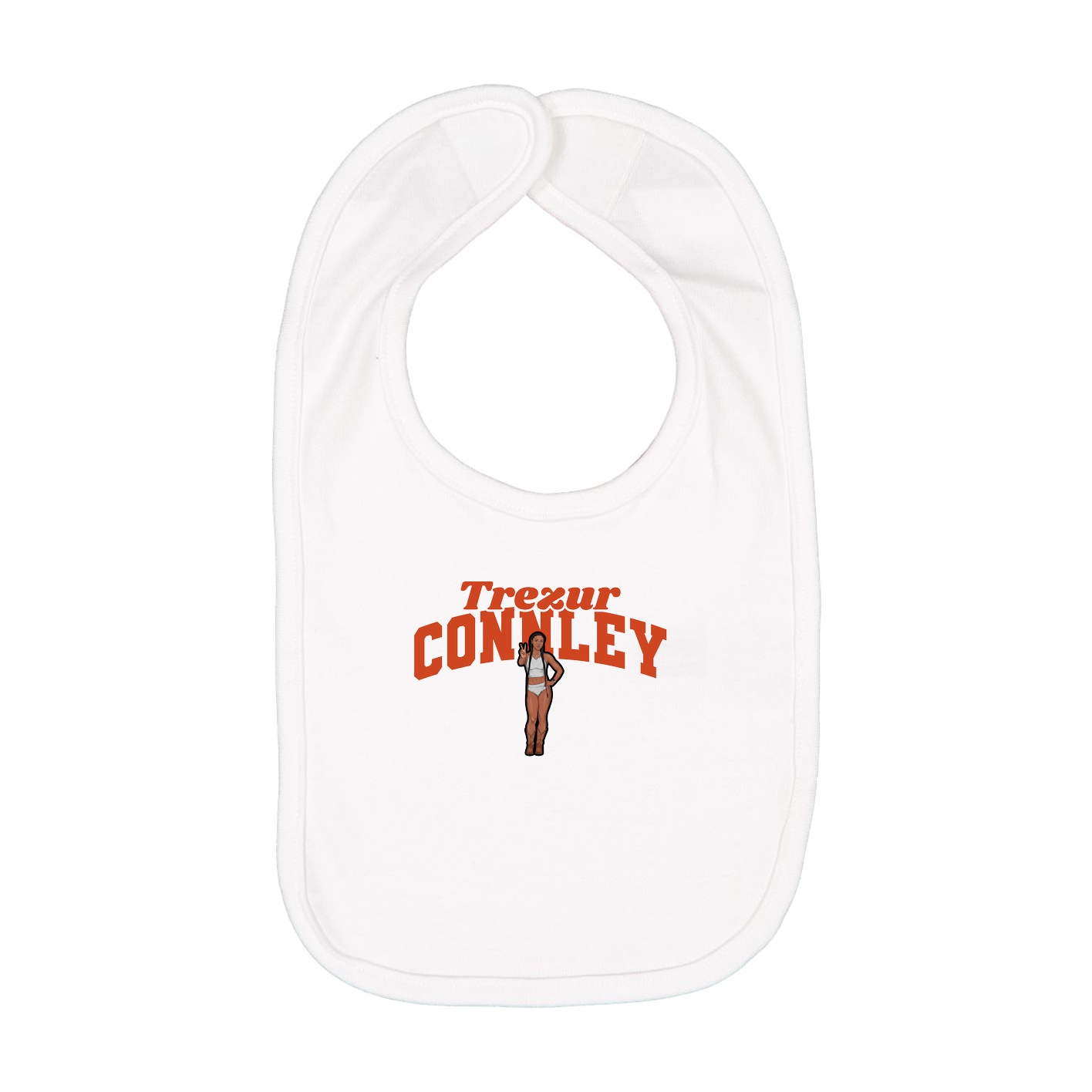 Infant Bib — Signature Arch in White