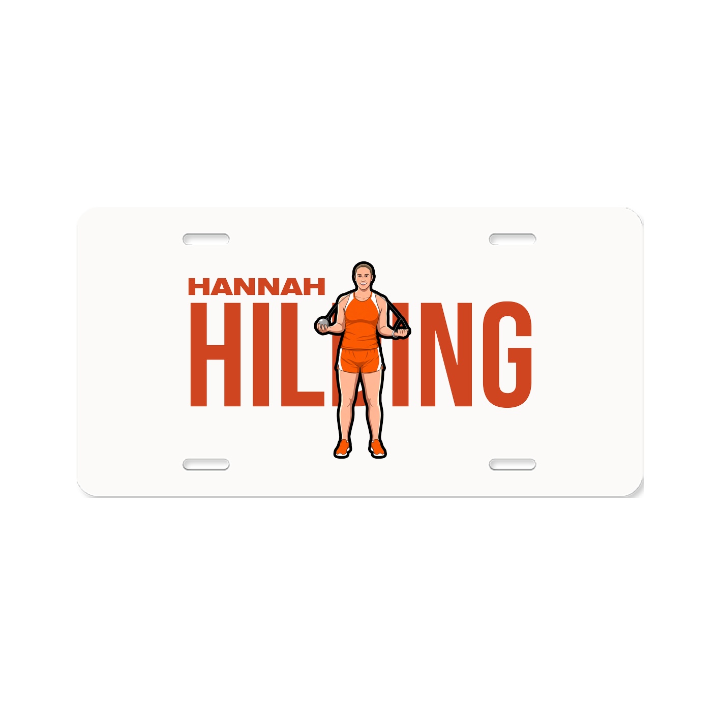 License Plate — Player Name in Classic