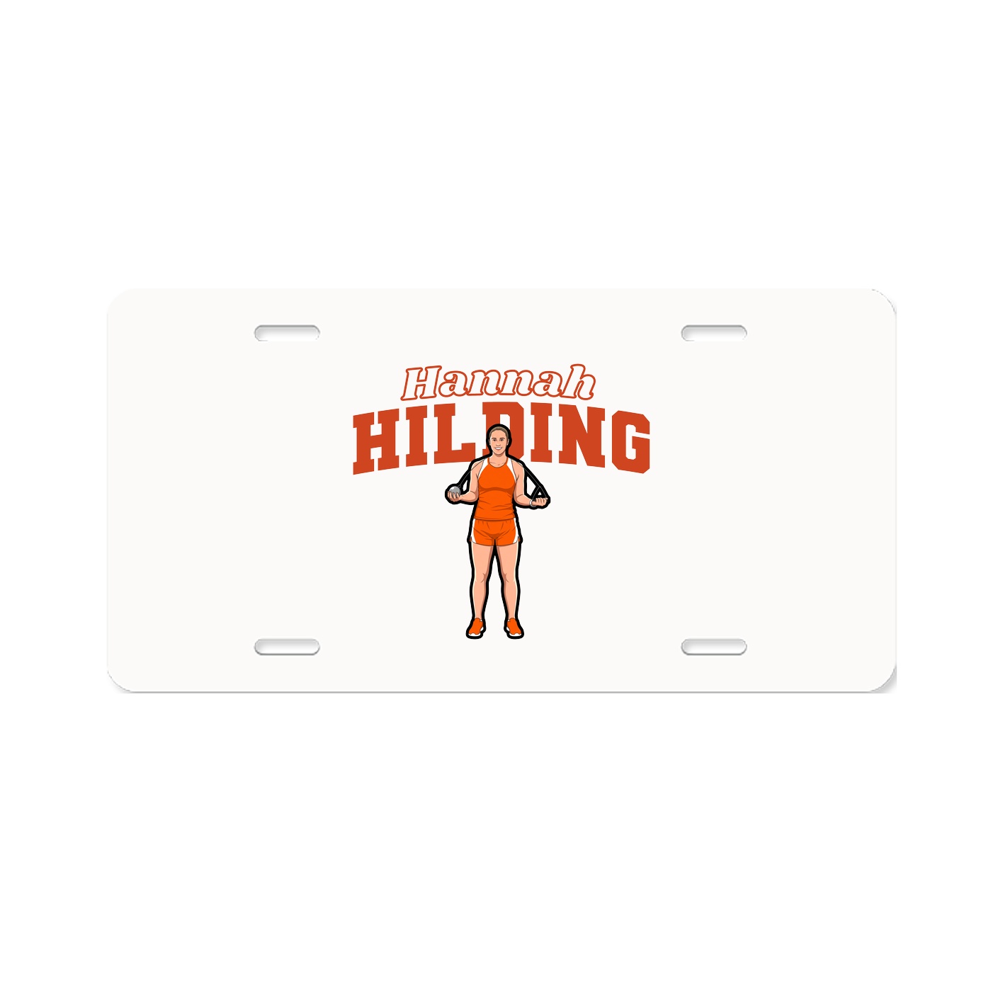 License Plate — Name Arch in Classic
