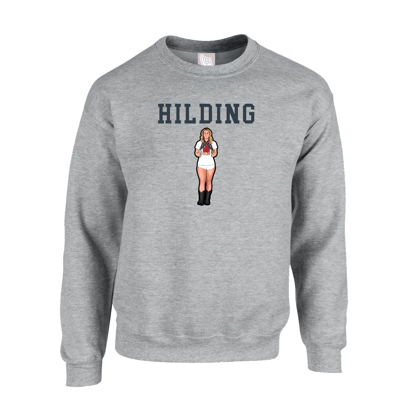 Fleece Crew — Shirsey in Grey