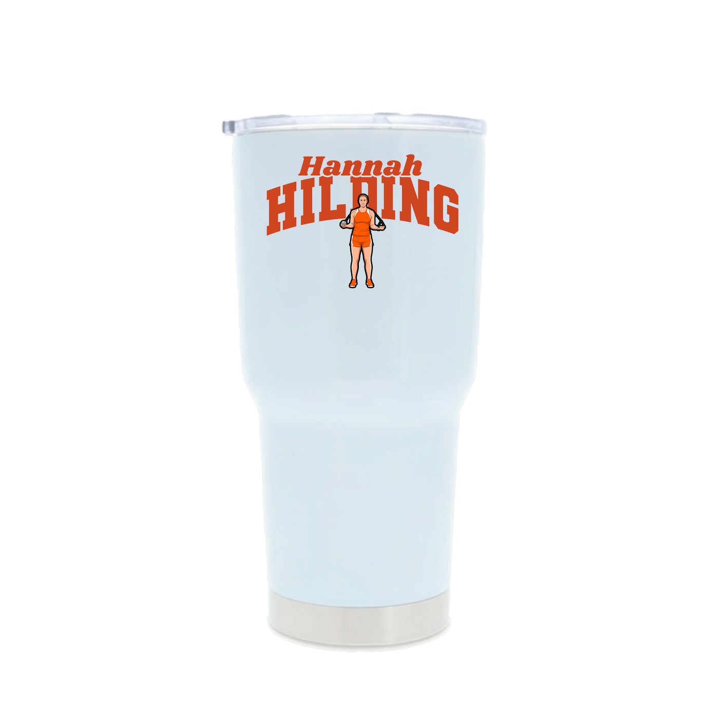 30oz Stainless Steel Tumbler — Signature Arch in White
