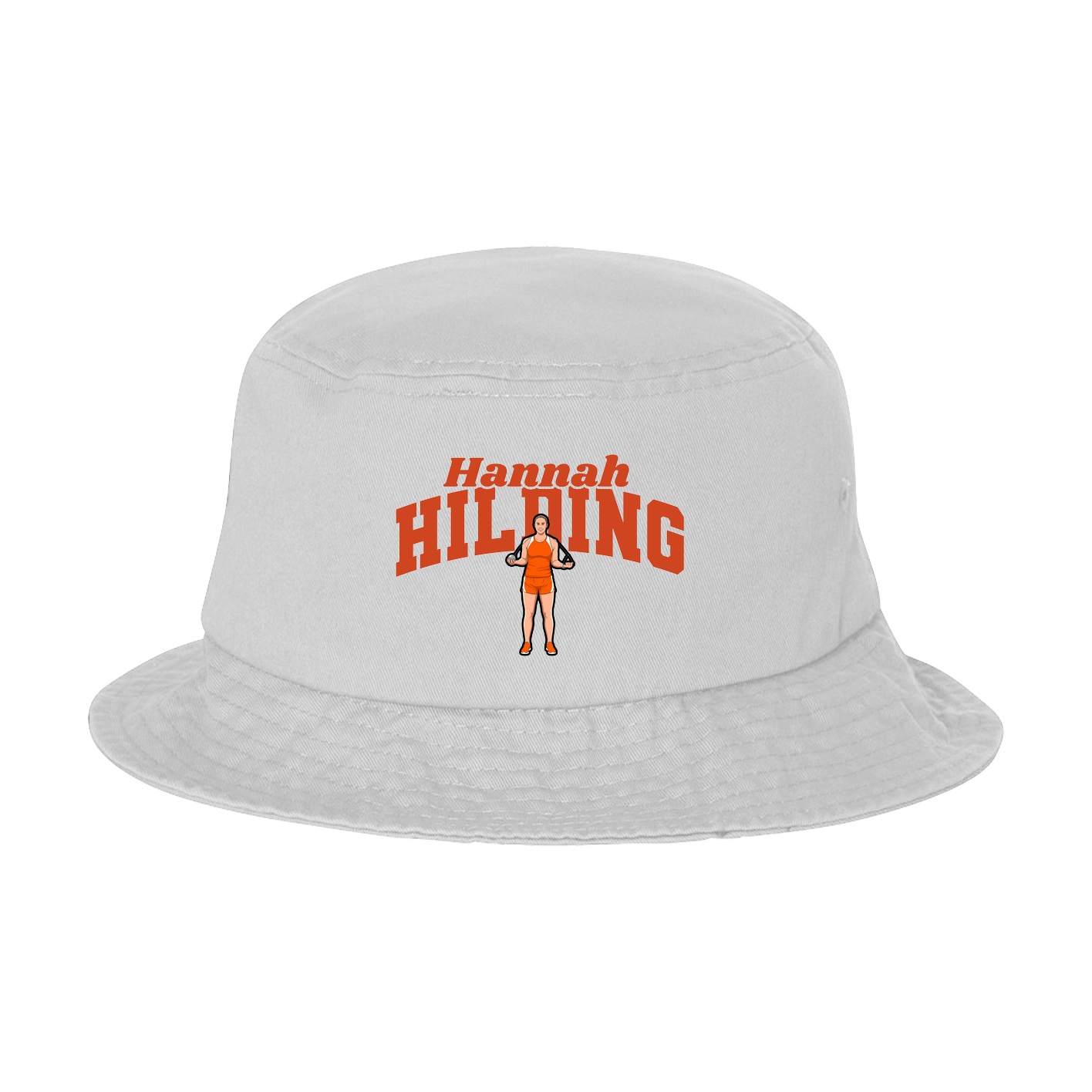 Bucket Cap — Signature Arch in White