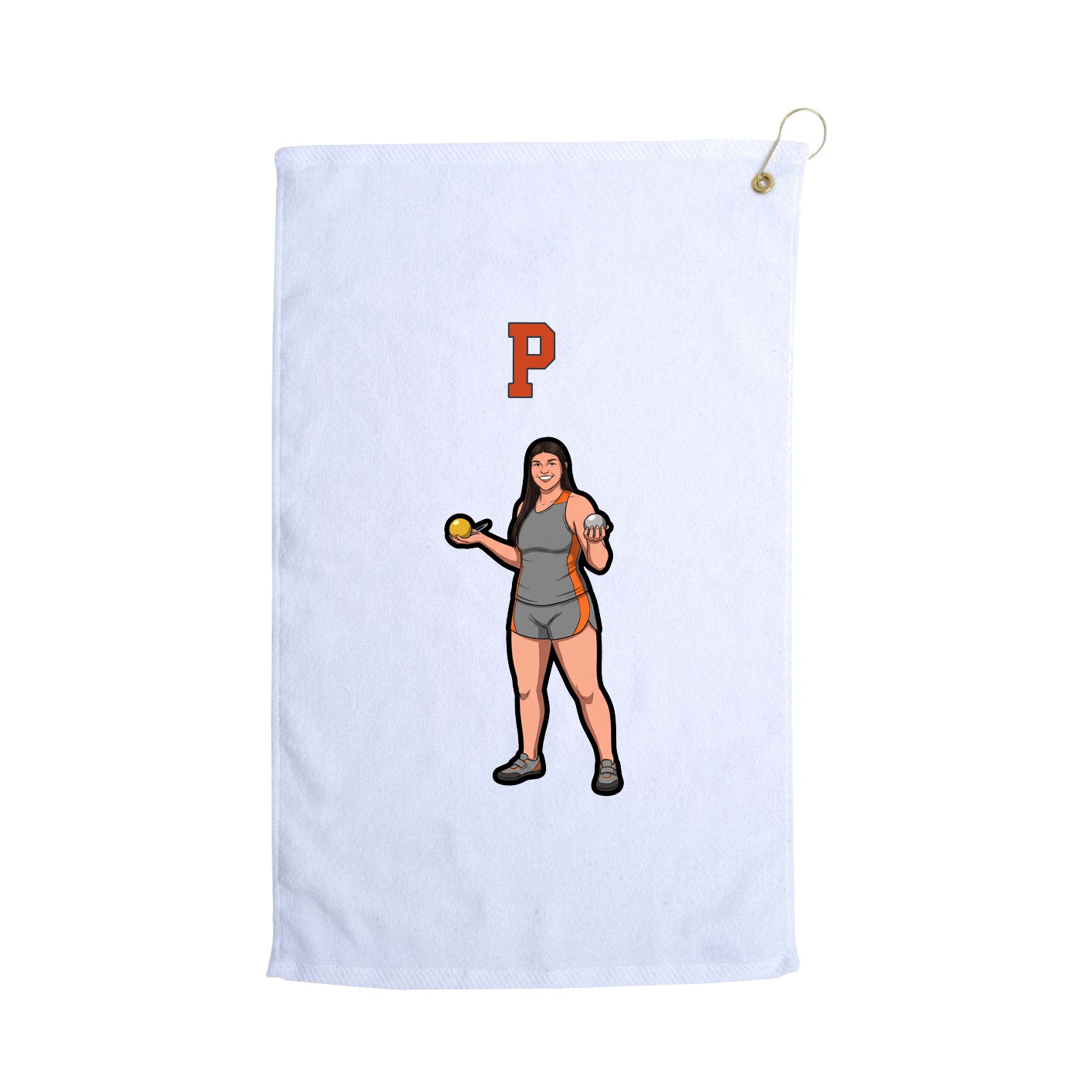 Golf Towel — Shirsey Arch in White