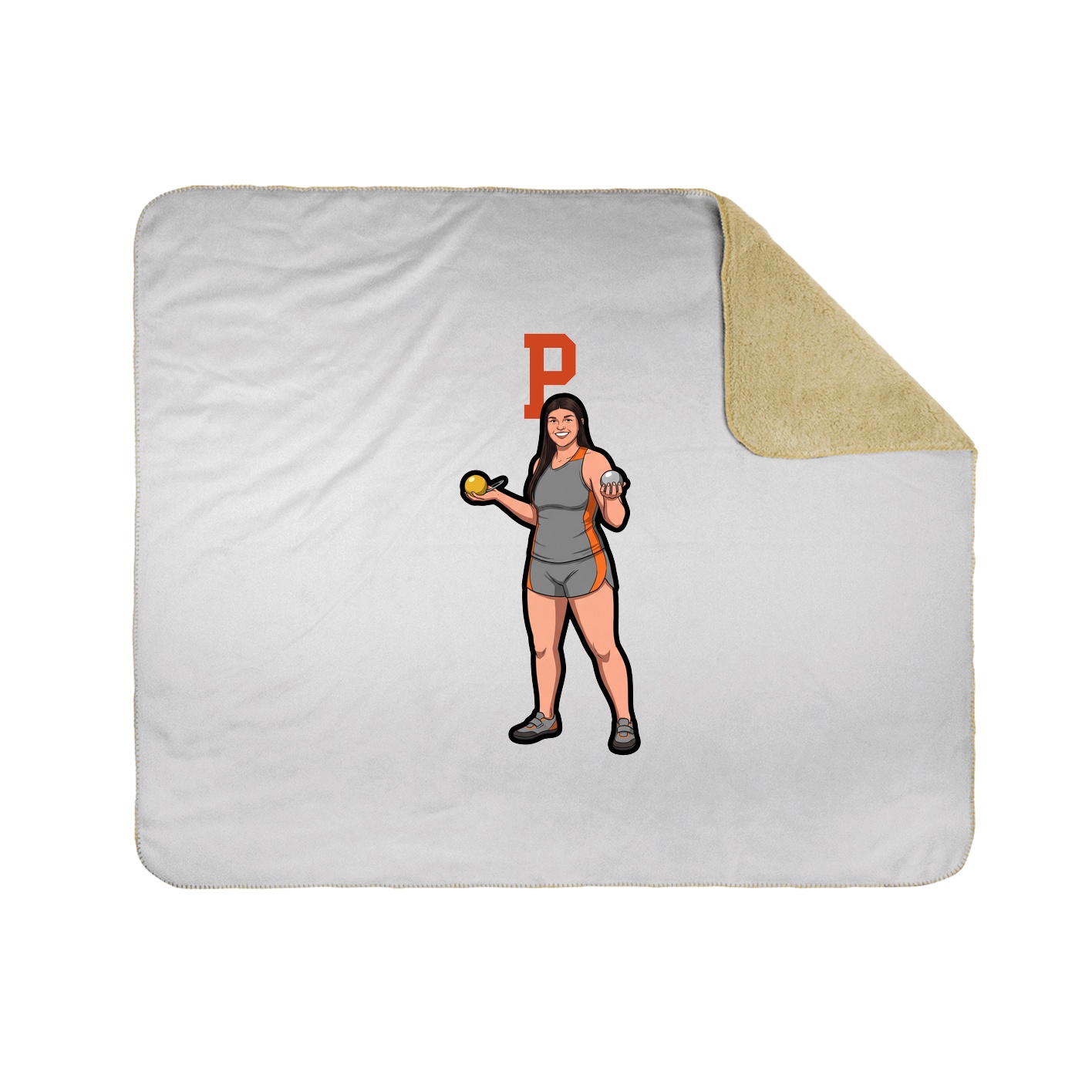 Throw Blanket — Shirsey in White