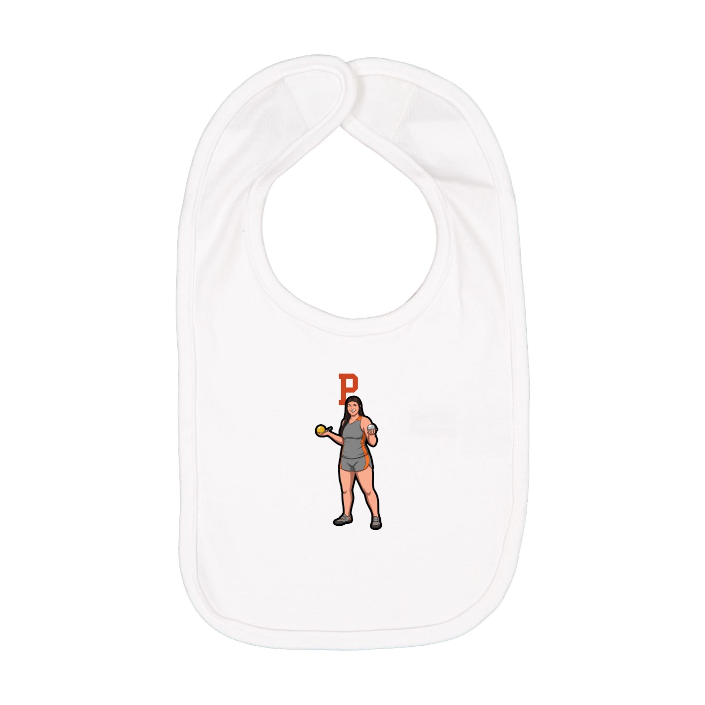 Infant Bib — Shirsey in White