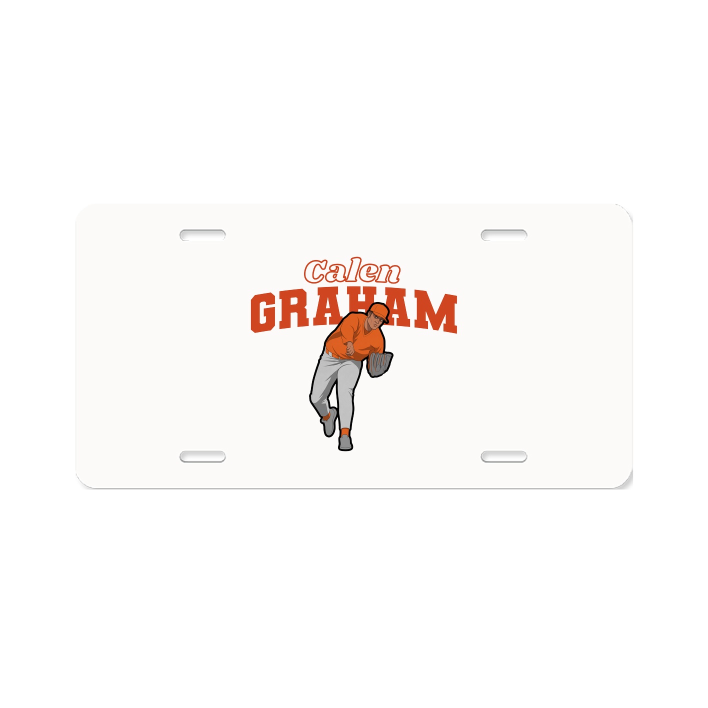 License Plate — Name Arch in Classic