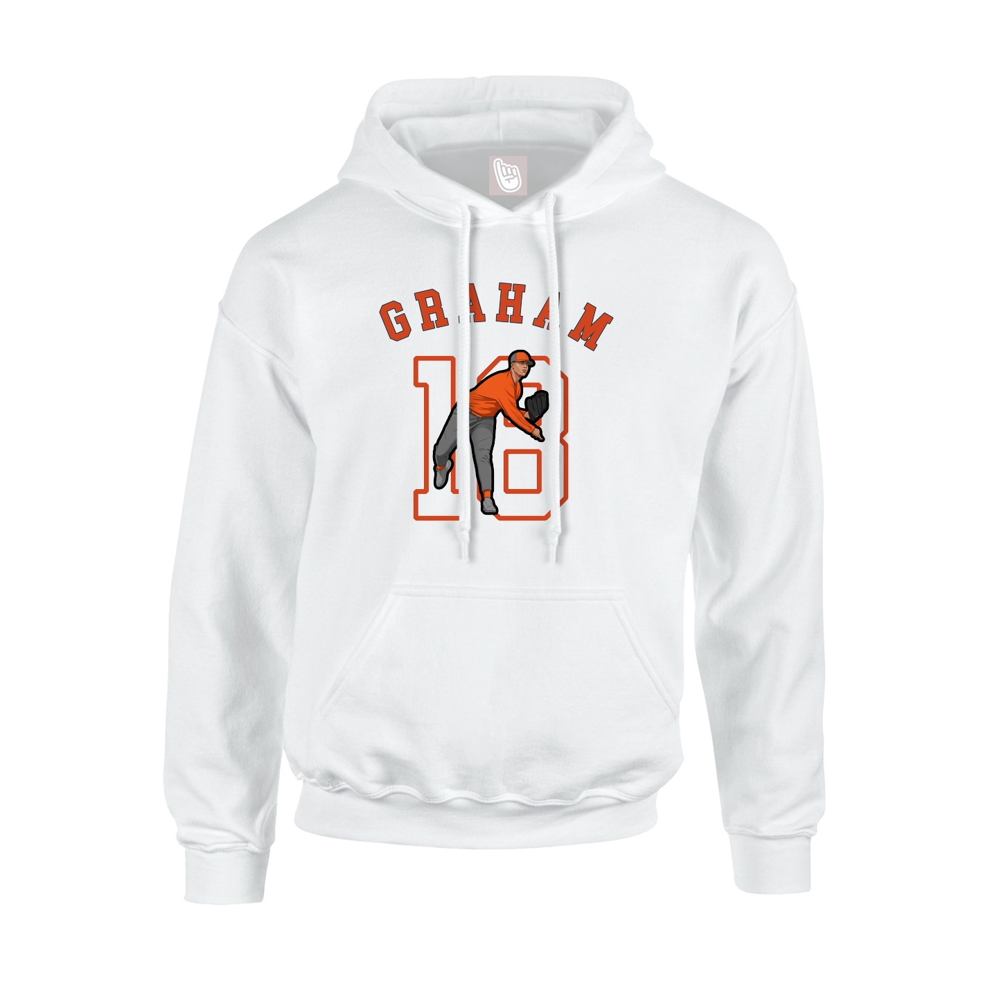 Youth Hoodie — Shirsey Arch in White