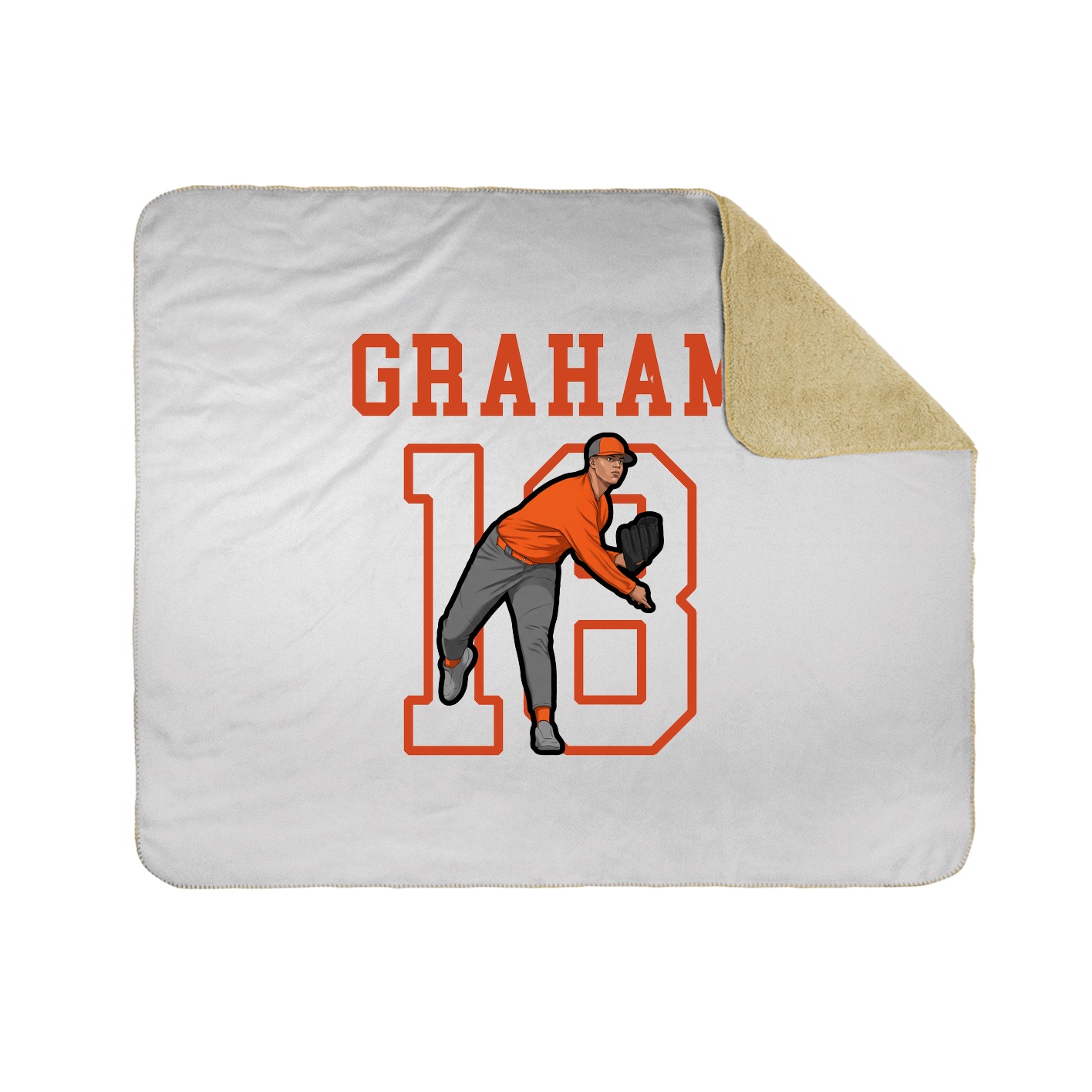 Throw Blanket — Shirsey in White
