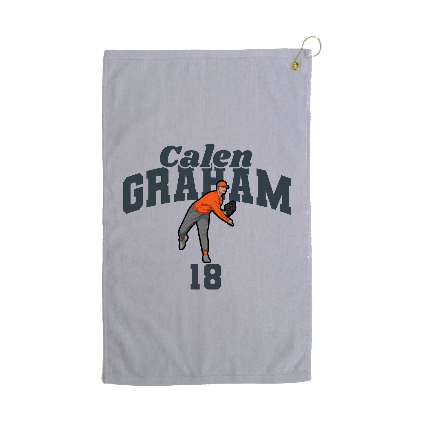Golf Towel — Signature Arch in Grey