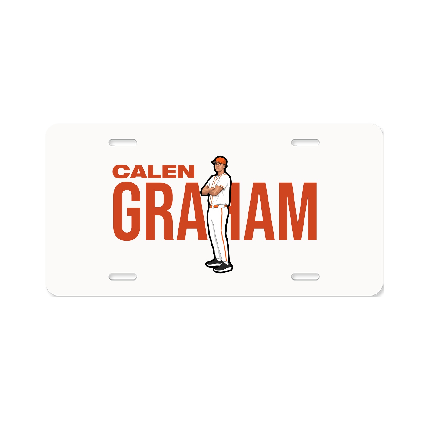License Plate — Player Name in Classic
