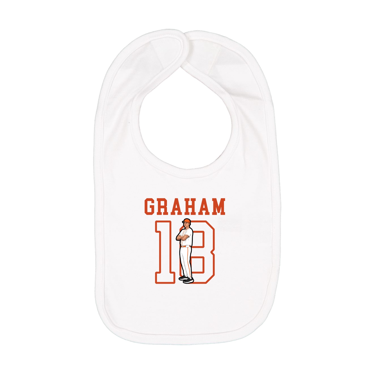 Infant Bib — Shirsey in White