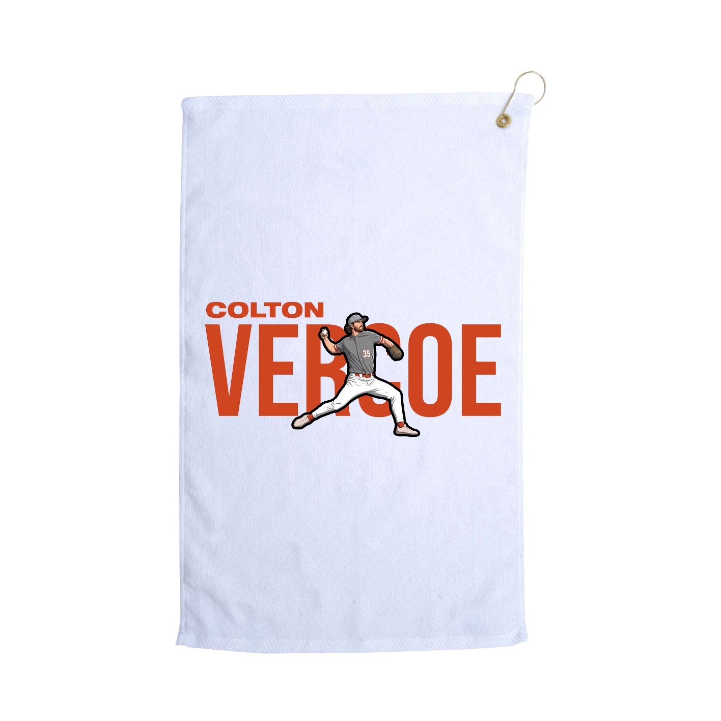 Golf Towel — Player Name in White