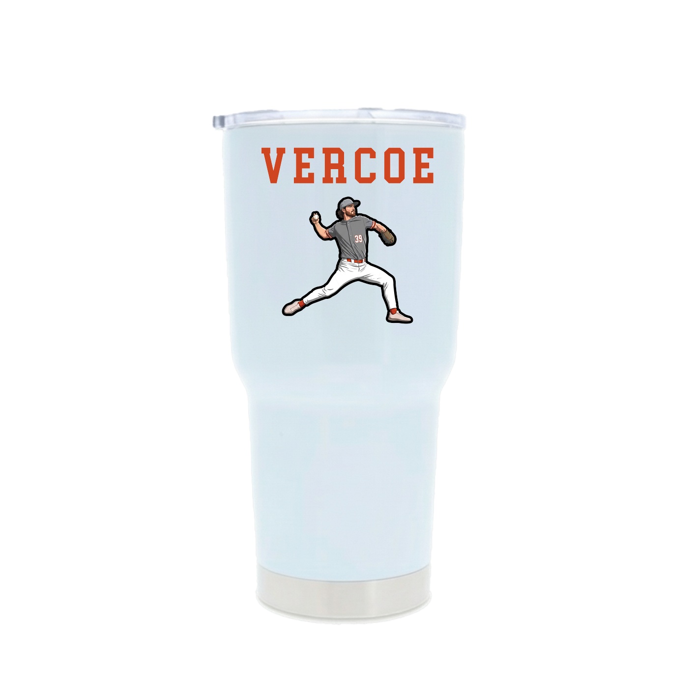 30oz Stainless Steel Tumbler — Shirsey in White