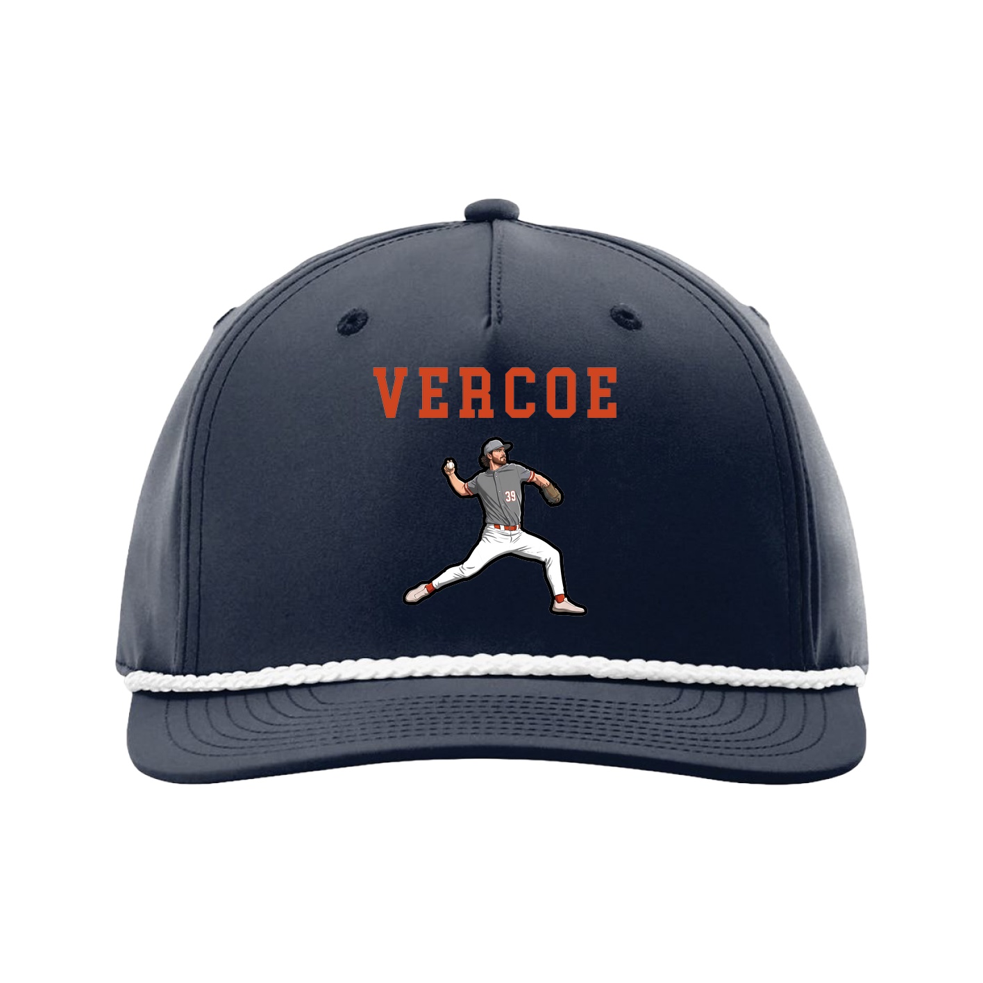 Five-Panel Classic Rope Cap — Shirsey in Navy