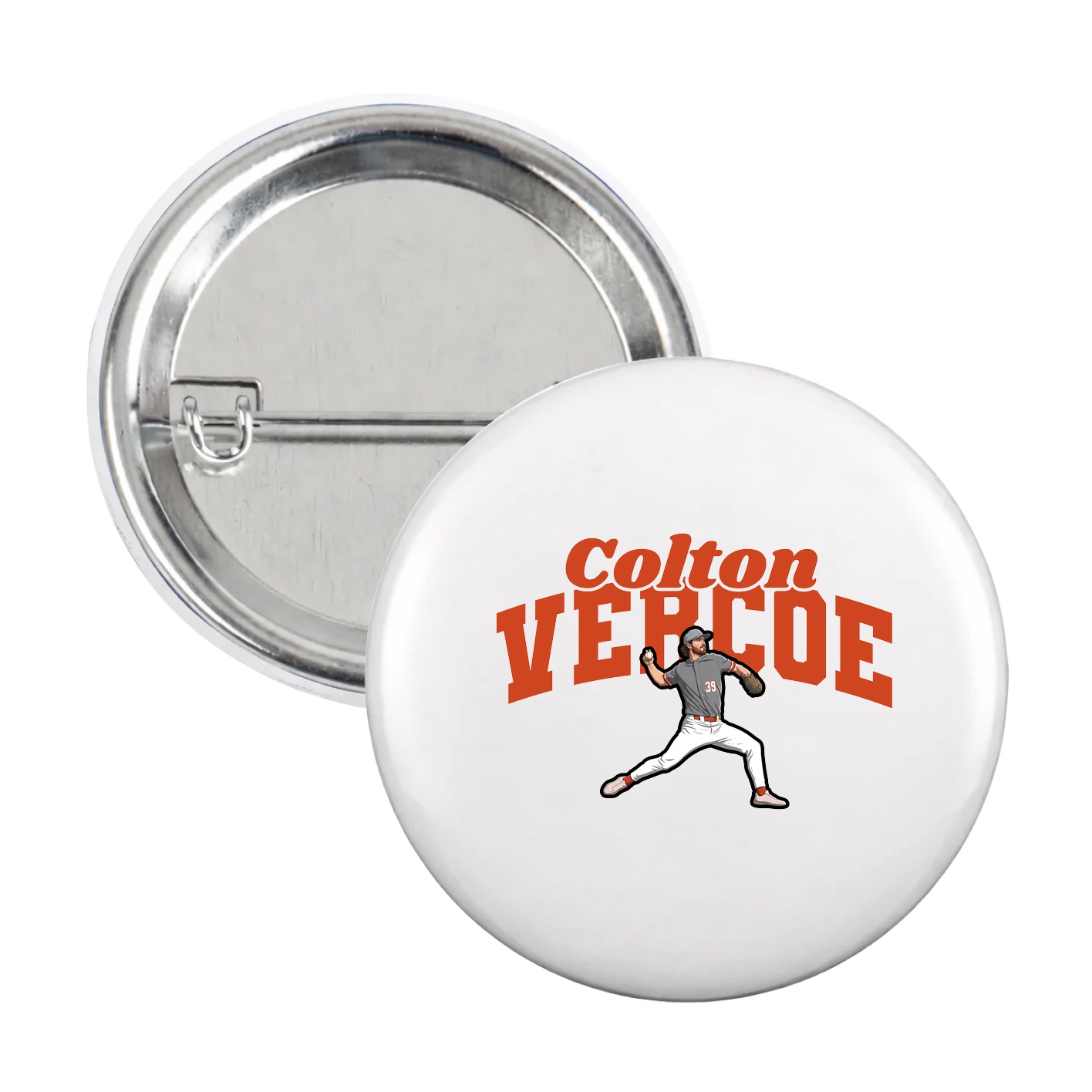 Game Day Button — Signature Arch in White