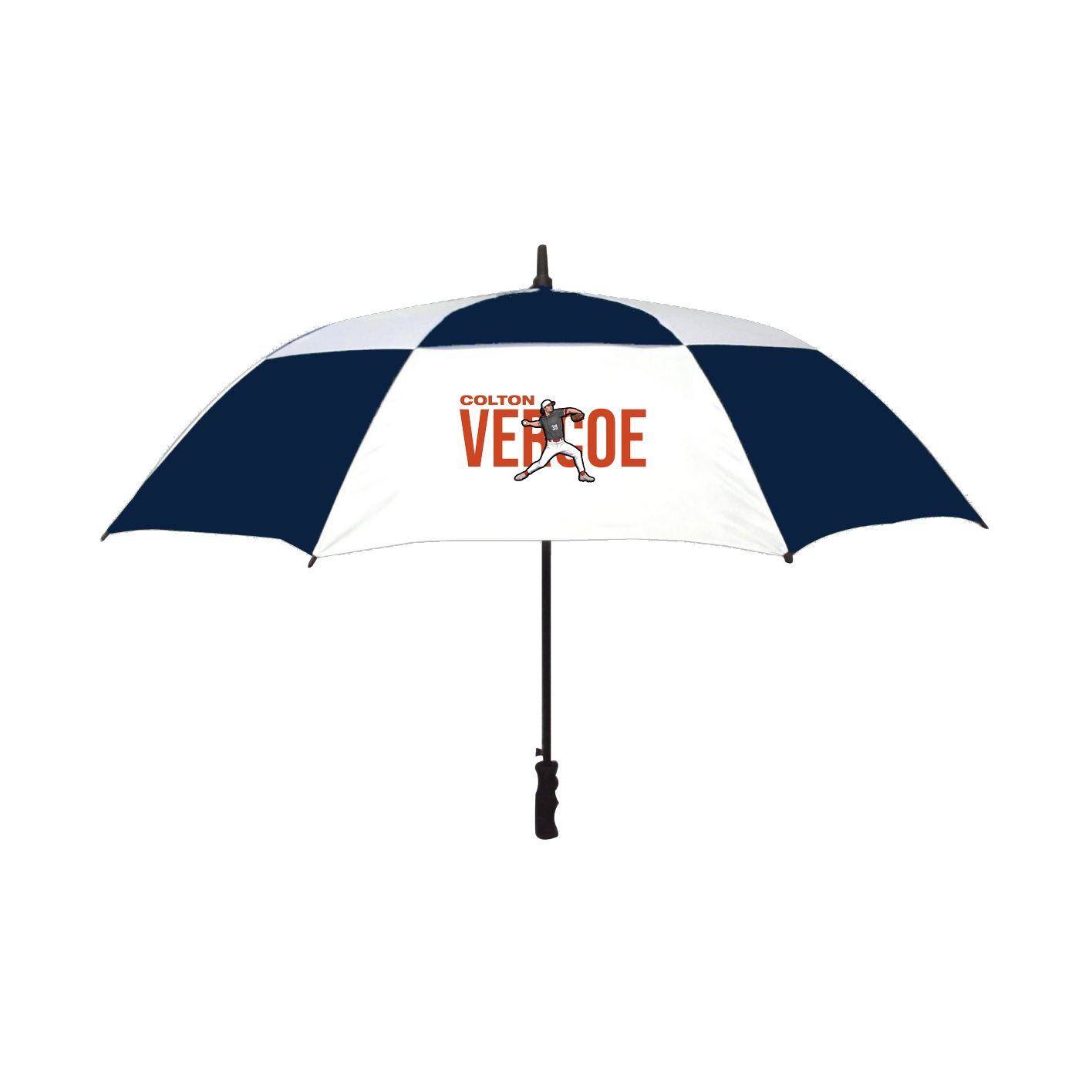 Golf Umbrella — Player Name in Navy