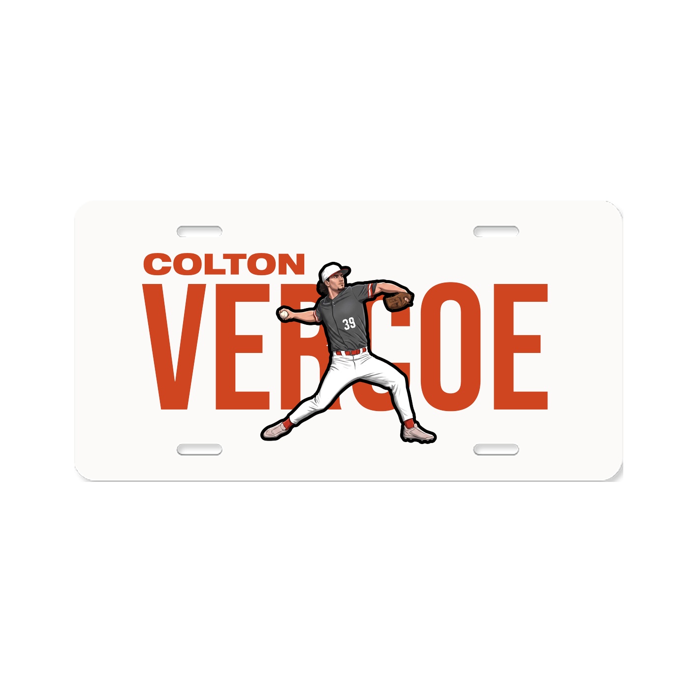 License Plate — Player Name in Classic