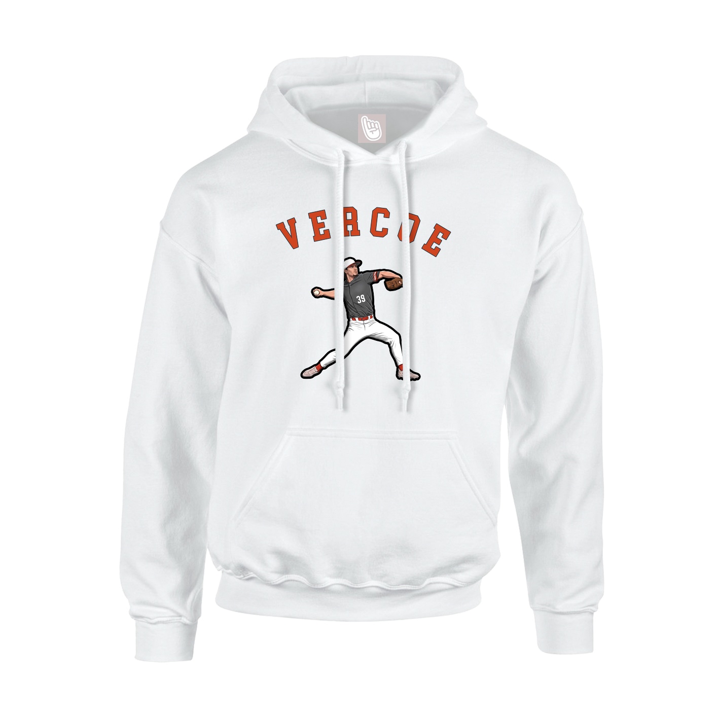 Hoodie — Shirsey Arch in White