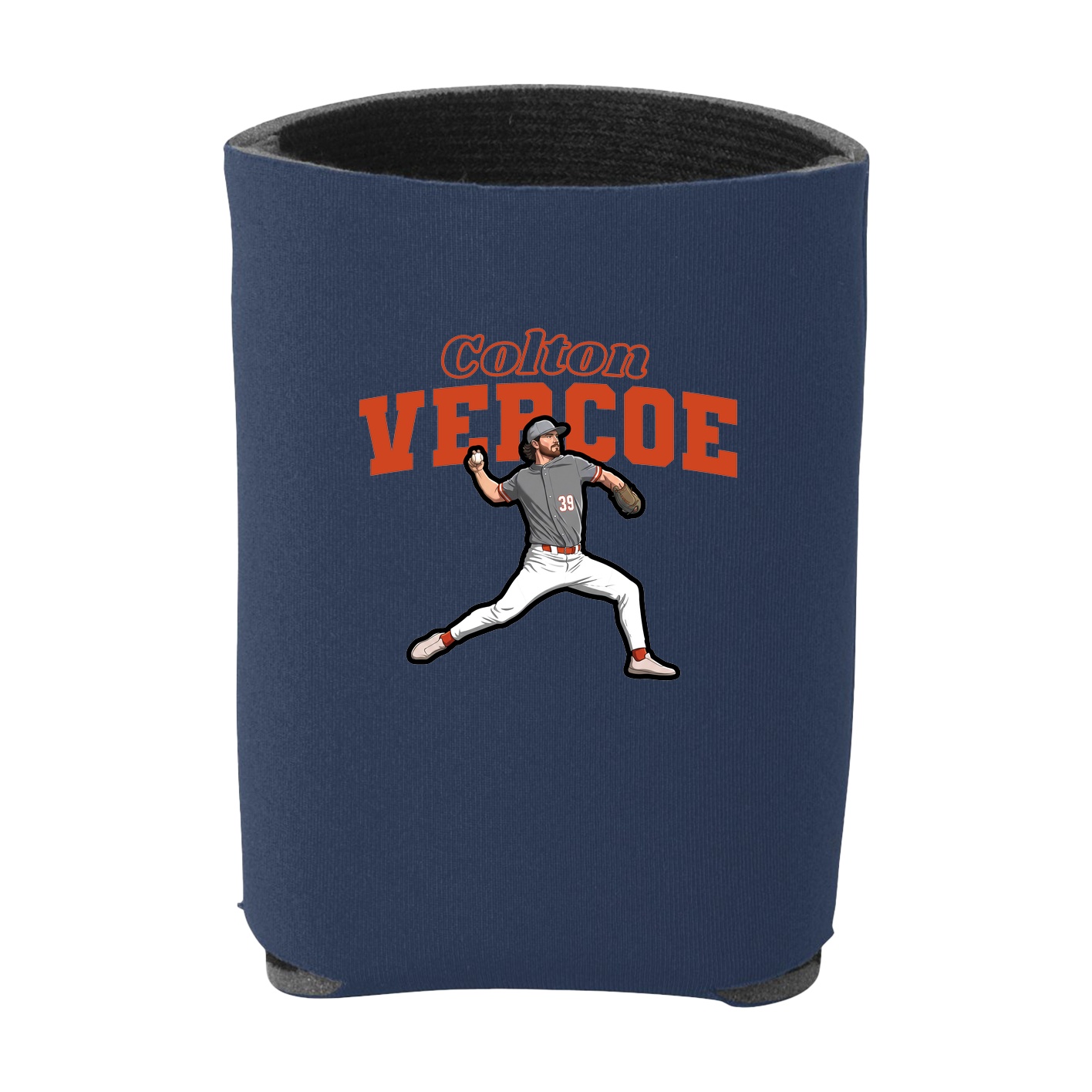 Can Holder — Name Arch in Navy