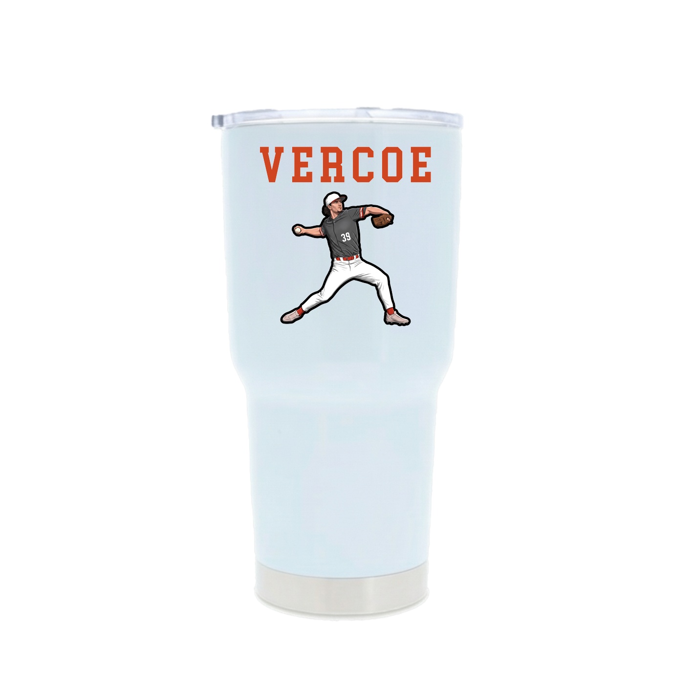 30oz Stainless Steel Tumbler — Shirsey in White