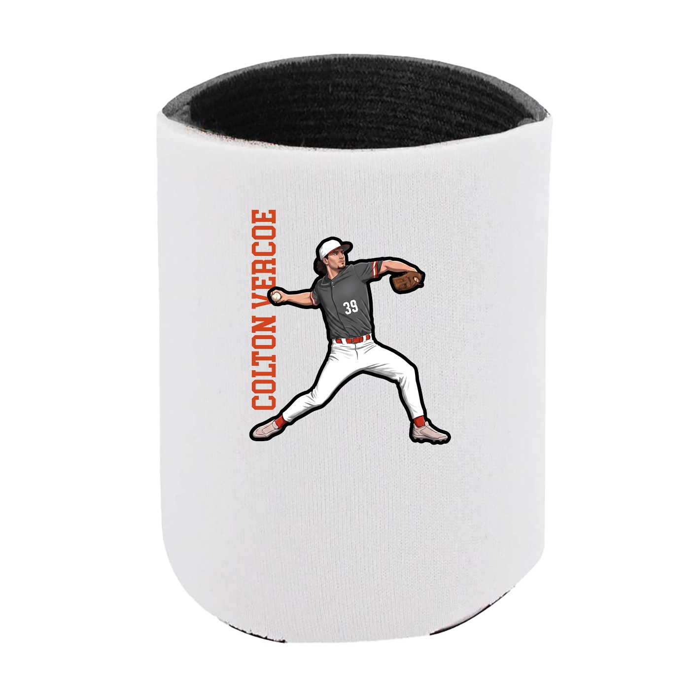 Can Holder — Name Vertical in White
