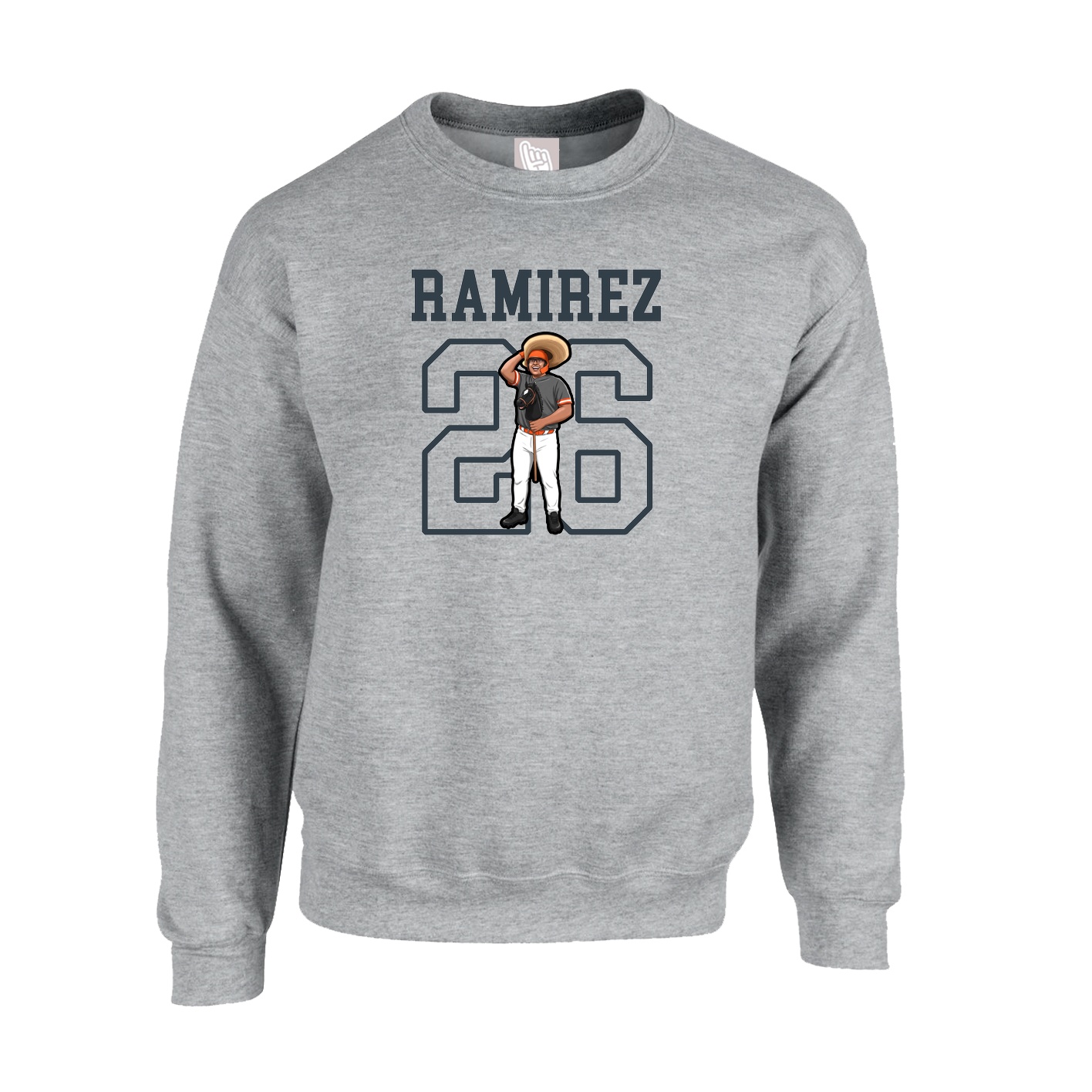 Fleece Crew — Shirsey in Grey